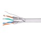 Equip 404521 100m Cat6 U/UTP (UTP) Gris cable de red 404521